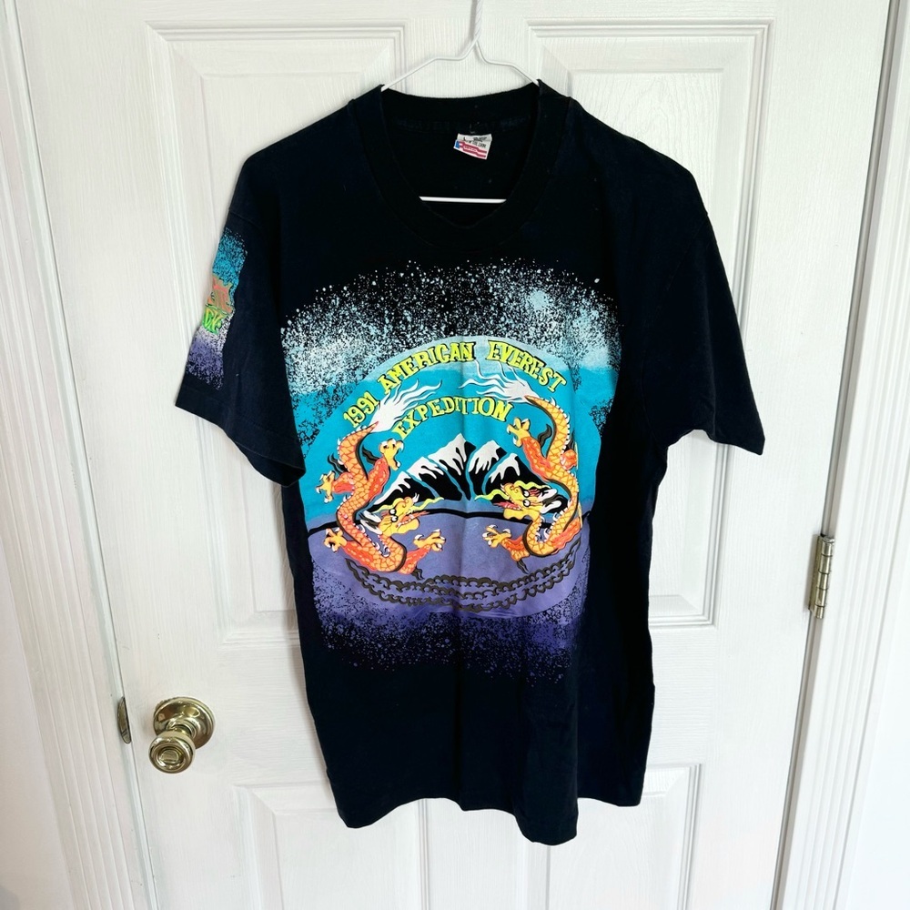 Dead Stock 1991 American Everest Expedition t-shirt LG
